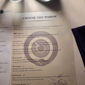 Alchemy Choose Thy Poison - Mexican Near Me - San Diego, California Alchemy Choose Thy Poison - Mexican Near Me - San Diego, California