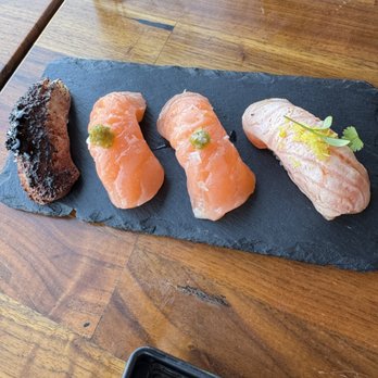 Santō - Salmon yuzu, buttery salmon, o'toro - Japanese Near Me - Los Angeles, California Santō - Salmon yuzu, buttery salmon, o'toro - Japanese Near Me - Los Angeles, California
