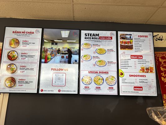 Menu photo 5 Thien Huong San Diego, CA