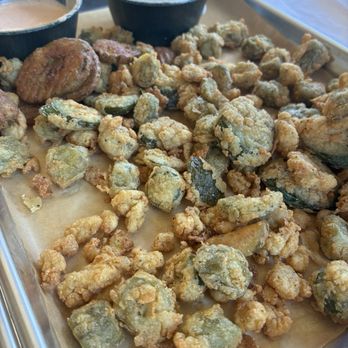 Joshua Creek Ranch - Fried pickles,okra, and mushrooms - Venues & Event Spaces Near Me - Boerne, Texas