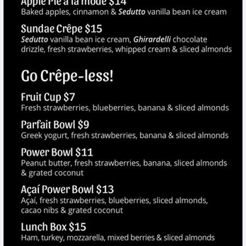 Vive La Crepe - Menu - Creperies Near Me - New York, New York