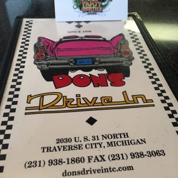 Don's Drive In - Menu selections are plentiful ... - American Near Me - Traverse City, Michigan Don's Drive In - Menu selections are plentiful ... - American Near Me - Traverse City, Michigan