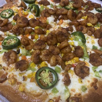 County Pie Pizza Company - The shrimp boat with fresh jalapeños - Pizza Near Me - Natchez, Mississippi