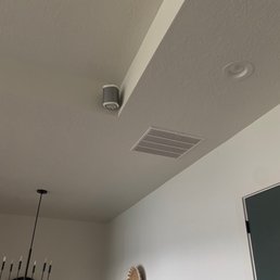 Installed 2 outlets and hung sonos speakers on wall