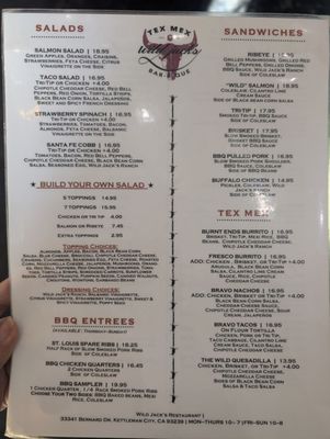 Menu photo 3 Wild Jacks Tex Mex BBQ Kettleman City, CA Menu photo 3 Wild Jacks Tex Mex BBQ Kettleman City, CA