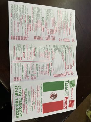 Menu photo 5 Tacos El Bronco Brooklyn, NY