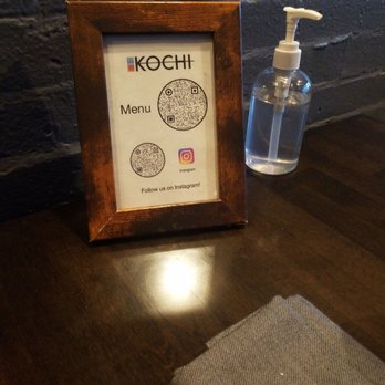 Kochi - Digital menu and hand sanitizer - Korean Near Me - New York, New York Kochi - Digital menu and hand sanitizer - Korean Near Me - New York, New York