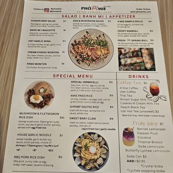 Pho A'mie - Menu - Vietnamese Near Me - Fullerton, California Pho A'mie - Menu - Vietnamese Near Me - Fullerton, California