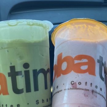 It's Boba Time - La Palma - Pistachio Matcha Milk Tea $6.75 & Coconut Strawberry Smoothie $7. Perfect Large Size. - Bubble Tea Near Me - La Palma, California It's Boba Time - La Palma - Pistachio Matcha Milk Tea $6.75 & Coconut Strawberry Smoothie $7. Perfect Large Size. - Bubble Tea Near Me - La Palma, California