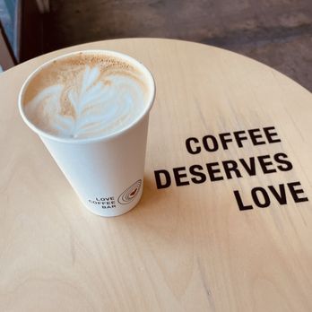 Love Coffee Bar - Honey Lavender Latte with a side of Love. - Coffee & Tea Near Me - Santa Monica, California