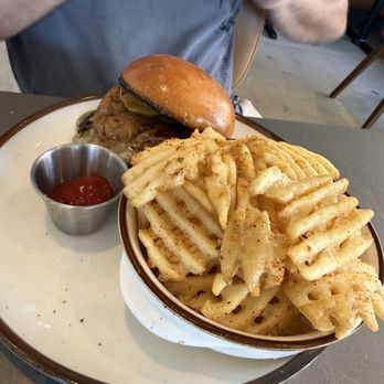 Makasih - Makasih Burger with waffle fries - Pan Asian Near Me - Camarillo, California Makasih - Makasih Burger with waffle fries - Pan Asian Near Me - Camarillo, California