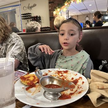 Gisella's Ristorante - Charlie (age 7) eats a double portion of the kids ravioli. - Pizza Near Me - Danbury, Connecticut Gisella's Ristorante - Charlie (age 7) eats a double portion of the kids ravioli. - Pizza Near Me - Danbury, Connecticut