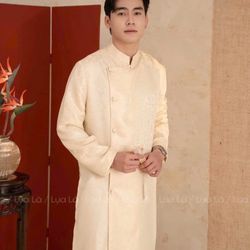 Mẫu áo dài ở shop Tết 2026