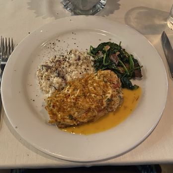 Signature Grill - Halibut, risotto, spinach - Seafood Near Me - Edmond, Oklahoma Signature Grill - Halibut, risotto, spinach - Seafood Near Me - Edmond, Oklahoma
