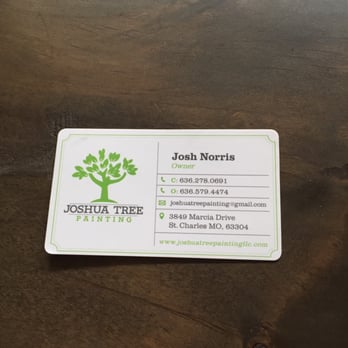 Joshua Tree Painting - Here is his card! - Painters Near Me