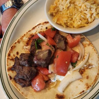 Tasty Town - Beef pita, side of mac and cheese - Greek Near Me - Birmingham, Alabama