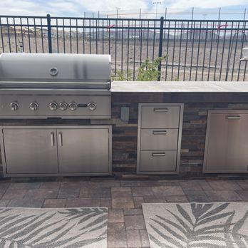Custom Outdoor Living - Our beautiful new barbecue grill. Loving it. Thank you. - Fireplace Services Near Me - Las Vegas, Nevada Custom Outdoor Living - Our beautiful new barbecue grill. Loving it. Thank you. - Fireplace Services Near Me - Las Vegas, Nevada
