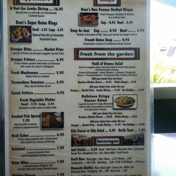 Dockside Dave's - Menu 2 - Seafood Near Me - Madeira Beach, Florida