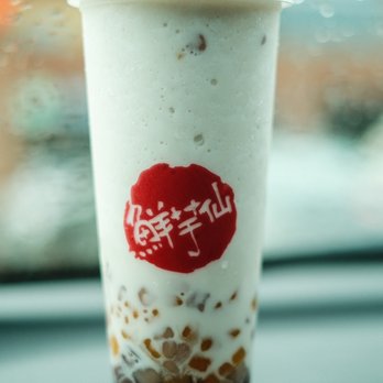 Meet Fresh - Taro Slush + red beans + mini taro - Desserts Near Me - Bellevue, Washington