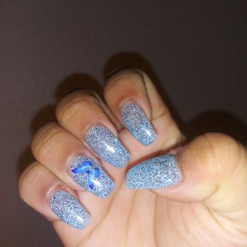 Kelly's Nails & Spa - full teal acrylic set with butterflies! love my nails - Nail Salons Near Me - San Diego, California Kelly's Nails & Spa - full teal acrylic set with butterflies! love my nails - Nail Salons Near Me - San Diego, California