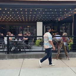 outside seating area