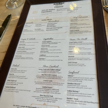 AMBAR Restaurant, Clarendon - Menu - Modern European Near Me - Arlington, Virginia