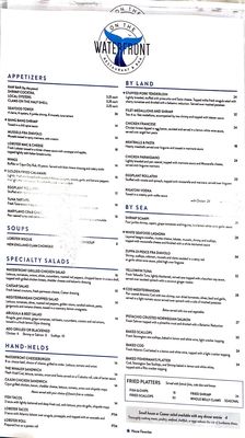 Menu photo 4 On the Waterfront Restaurant & Bar New London, CT Menu photo 4 On the Waterfront Restaurant & Bar New London, CT