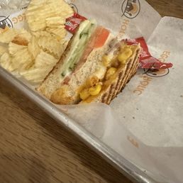Grilled Corn Masala Sandwich