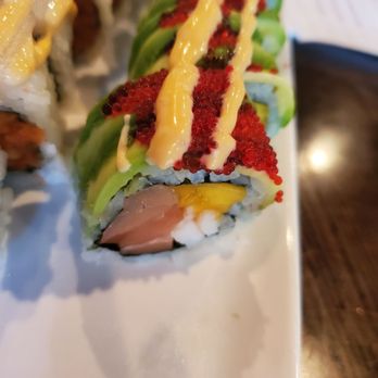Ginza - a sushi roll on a white plate - Sushi Bars Near Me - Lancaster, Pennsylvania