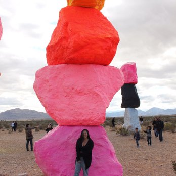 Seven Magic Mountains - so much taller than I thought! - Public Art Near Me - Las Vegas, Nevada Seven Magic Mountains - so much taller than I thought! - Public Art Near Me - Las Vegas, Nevada
