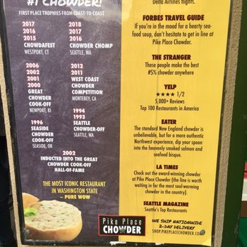 Pike Place Chowder - Seafood Near Me - Seattle, Washington