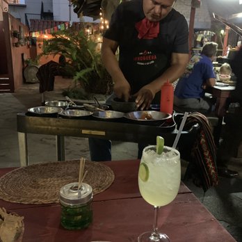 La Hoguera - Table side salsa (standard with your meal) - Mexican Near Me - Ensenada, BCN