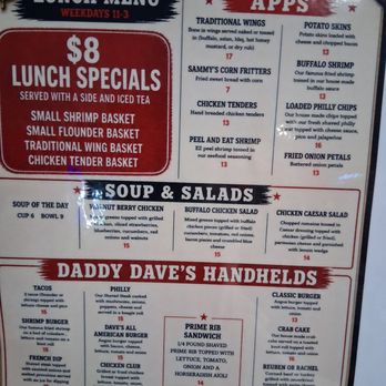 Slammin Sammy's Oyster Bar - Menu for lunch. - Salad Near Me - Washington, North Carolina Slammin Sammy's Oyster Bar - Menu for lunch. - Salad Near Me - Washington, North Carolina