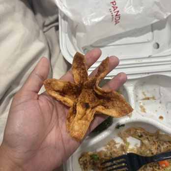 Panda Express - Paid for a order of crab rangoons that only come with 3.... This was one of them - Chinese Near Me - Spring Valley, California Panda Express - Paid for a order of crab rangoons that only come with 3.... This was one of them - Chinese Near Me - Spring Valley, California