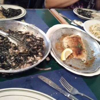 The Daily Catch - Aglia Olio Ink Pasta & Haddock - Italian Near Me - Boston, Massachusetts The Daily Catch - Aglia Olio Ink Pasta & Haddock - Italian Near Me - Boston, Massachusetts