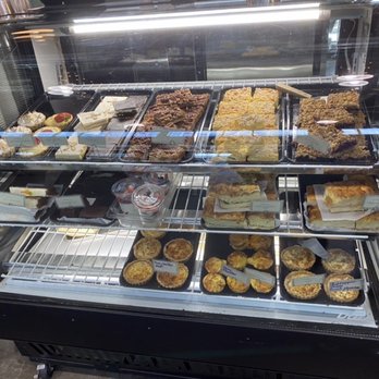 Cafe Columbia - Another bakery case.  Note the quiche in the bottom rack! - Coffee & Tea Near Me - Wenatchee, Washington