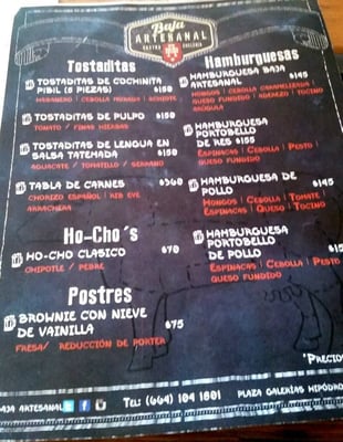 Menu photo 2 Baja Artesanal Tijuana, BCN