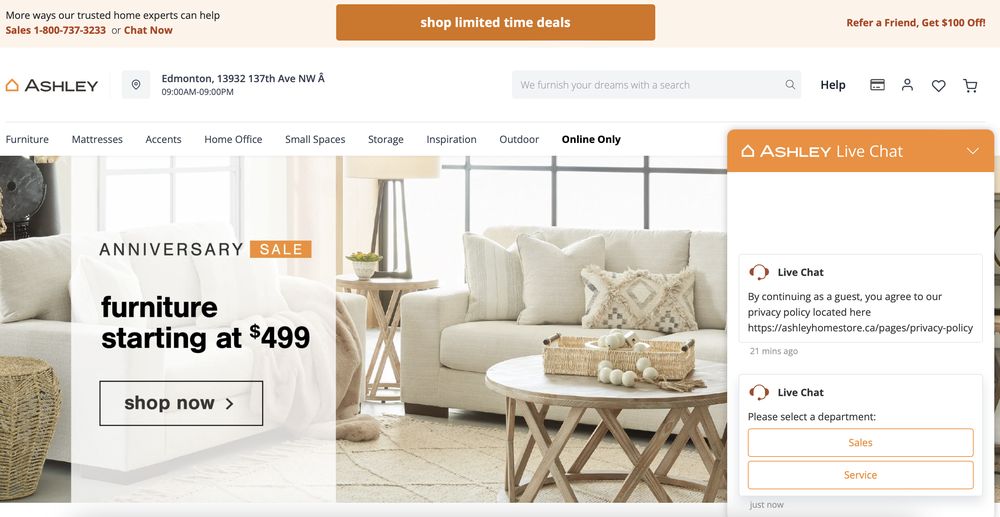 ASHLEY HOMESTORE 12 Photos & 23 Reviews 13932 137th Avenue NW