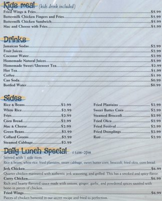 Menu photo 2 Caribbean & Soule Restaurant St. Augustine, FL