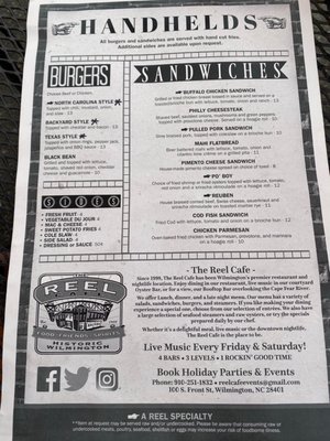 Menu photo 5 Reel Cafe Wilmington, NC