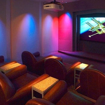 Media Design - Home Theater with 24 zone computerized lighting control - Home Theatre Installation Near Me - Houston, Texas