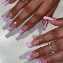 Cute Nails - Reference photo, i also asked for a lighter pink color:)