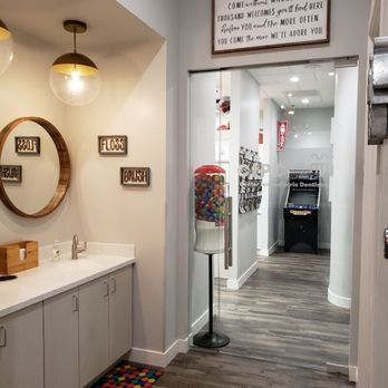 Center For Pediatric Dentistry - Brushing station and games - Pediatric Dentists Near Me - Gilbert, Arizona