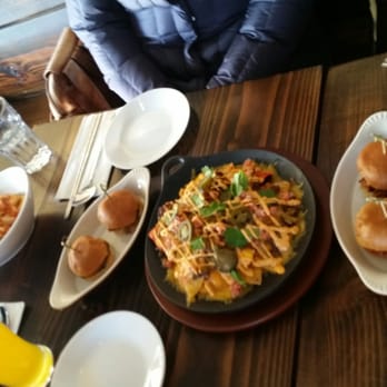 Mokja - Appetizers: kimchi fries, sliders, and Bulgogi nachos - Korean Near Me - Astoria, New York Mokja - Appetizers: kimchi fries, sliders, and Bulgogi nachos - Korean Near Me - Astoria, New York