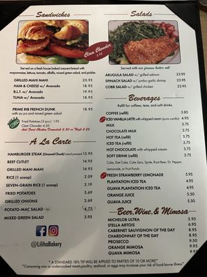 Menu photo 2 Liliha Bakery Honolulu, HI