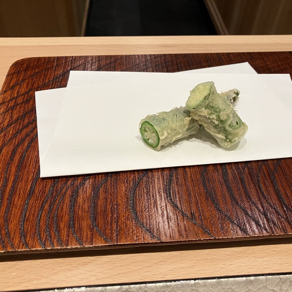 Tempura Ichika - Okra tempura - Japanese Near Me - Honolulu, Hawaii