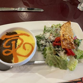 The Turquoise Room - The Signature Soup and small Southwestern Caesar salad - New American Near Me - Winslow, Arizona