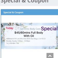 Sorrento Body Care - Omg.  The best deal    Excellent
