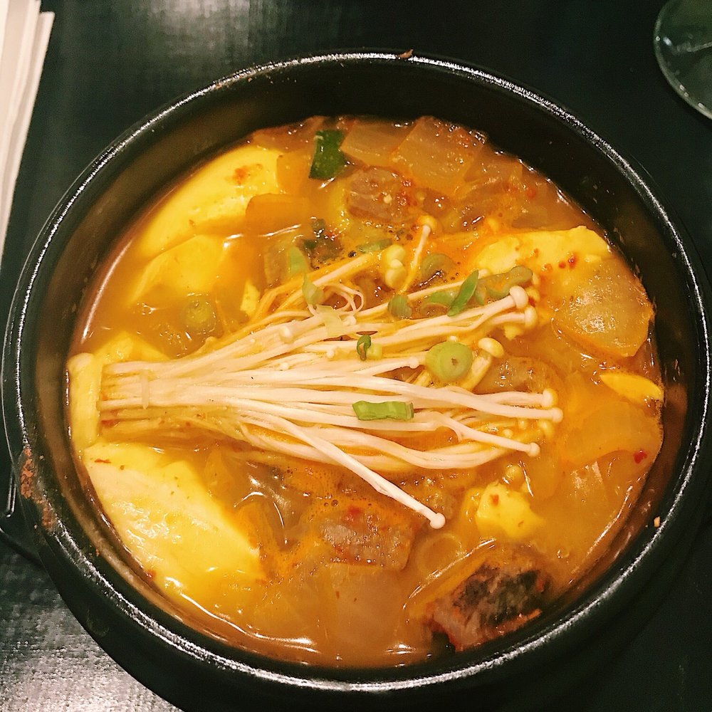 BAB Korean Bistro - soondubu jjigae (tofu stew)- sort of bland! - Korean Near Me - Brookline, Massachusetts BAB Korean Bistro - soondubu jjigae (tofu stew)- sort of bland! - Korean Near Me - Brookline, Massachusetts