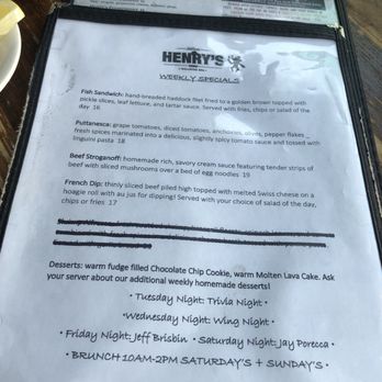 Henry's Tavern - Comfort Food Near Me - Ballston Spa, New York